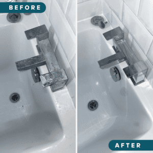 limescale removed from bathtub